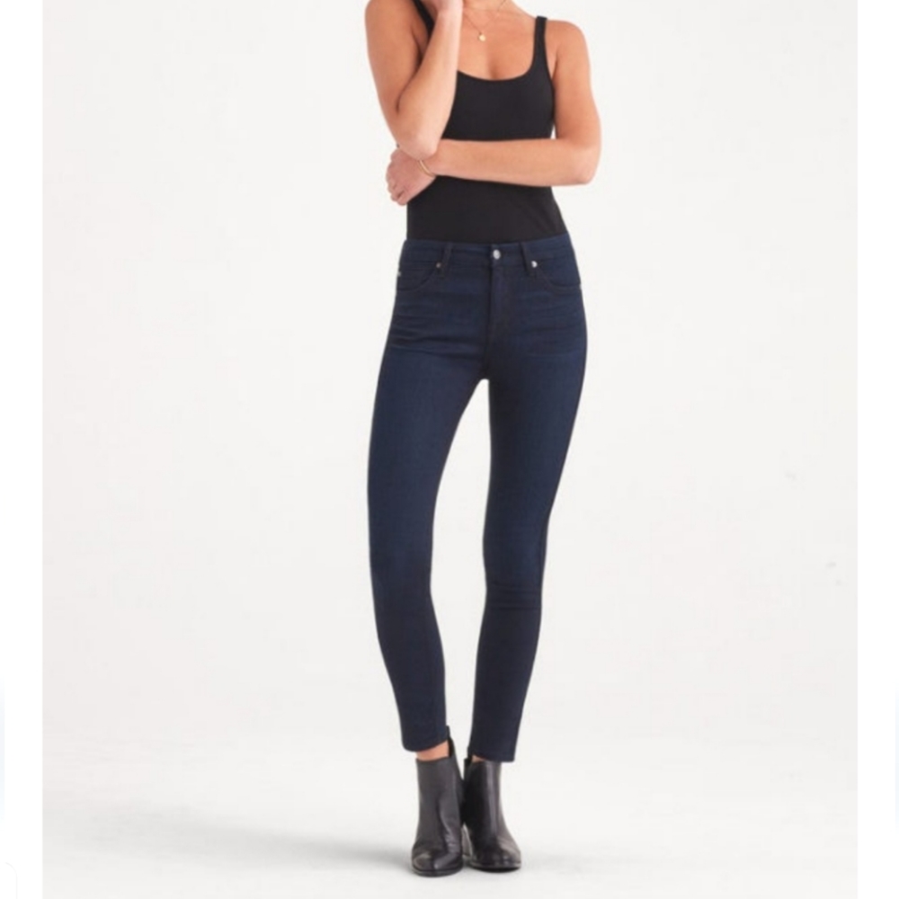 Dark Wash High Rise Denim